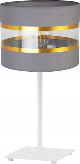 Light Home Μεταλλικό Πορτατίφ για Ντουί E27 με Λευκό Καπέλο και Βάση