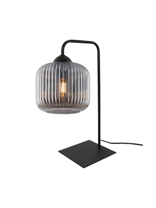 Light Home Lampă de masă pentru Soclu E27 cu Abajur Negru și Bază
