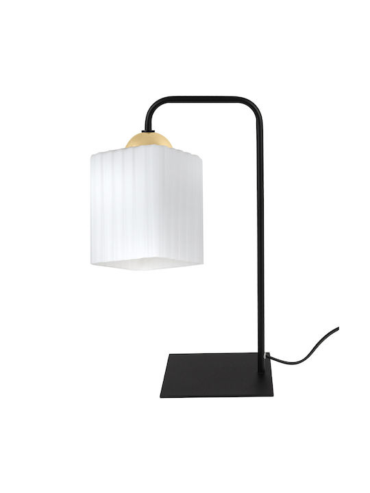 Light Home Lampă de Masă pentru Soclu E27 cu Abajur Negru și Bază