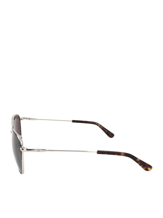 American Optical Unisex Sunglasses with Silver Frame and Black Lens