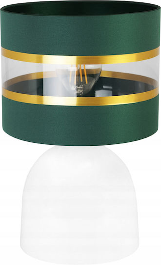 Light Home Μεταλλικό Πορτατίφ για Ντουί E27 με Λευκό Καπέλο και Βάση