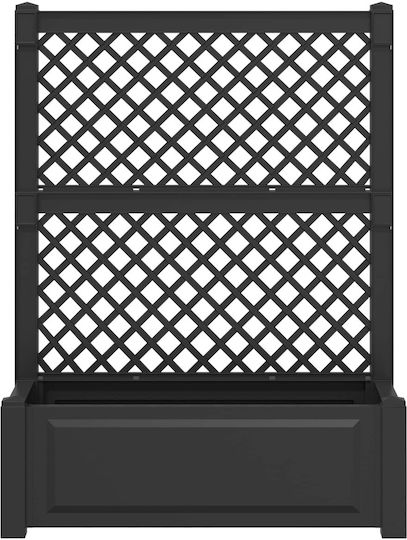 vidaXL Σετ 2 Γλάστρες Πλαστικές Ανθρακί 143x133.5εκ.