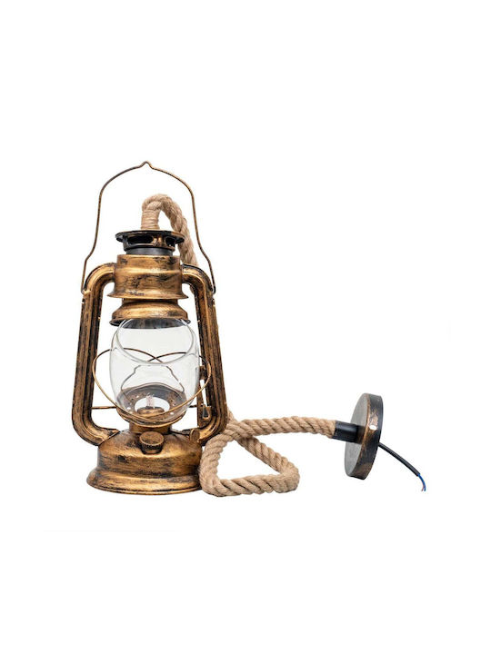 Lumini Suspendate Cu Frânghie Pentru Bază De Bec E27 29x18cm