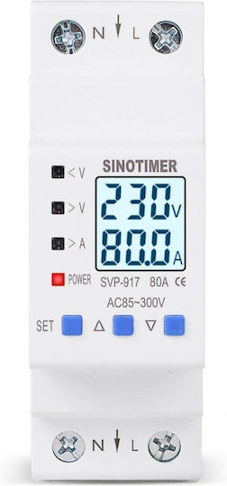 Sinotimer Instrument de Măsură pentru Panou Electric Digital pe Șină Monofazat