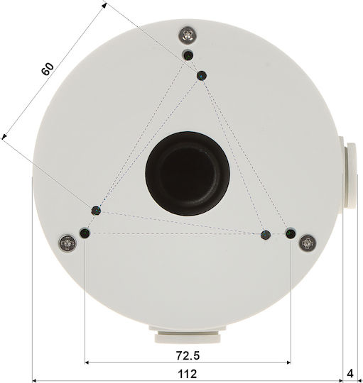 Dahua Βάση για Κάμερες Συστημάτων CCTV Λευκό PFA13G