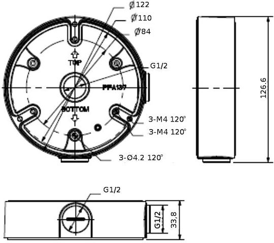 Dahua CCTV Accessories PFA137-B