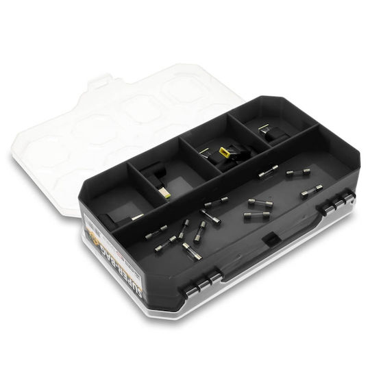 Dual Side Organizator pentru Compartimentul de Unelte 10 Locuri Neagră 21.3x12.5x5cm.