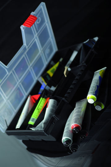 Prosperplast Tool Compartment Organiser 11 Slot Red 19.5x15.5x3.5cm