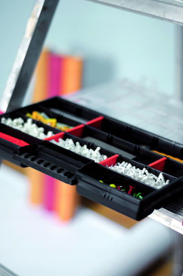 Prosperplast Tool Compartment Organiser 11 Slot Red 19.5x15.5x3.5cm