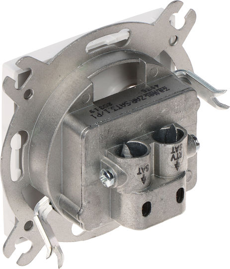 Santra Socket R-tv-2xsat End Without Frame Flush-mounted White 4160-10