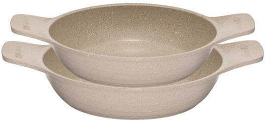 SteweHome Crucible Cookware Σετ Τηγάνια από Μαντέμι 2 τεμάχια