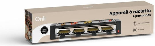 Livoo Tischplatte Elektrischer Grill Raclette 800W