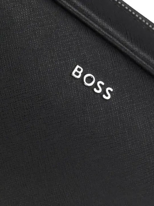 Leather Men's Shoulder / Crossbody Bag Black