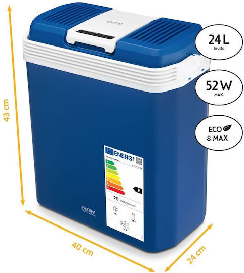 First Austria Φορητό Ψυγείο 24lt 12V / 220V Μπλε