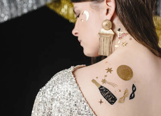 PartyDeco Temporäres Tattoo Set 10Stück TAT11