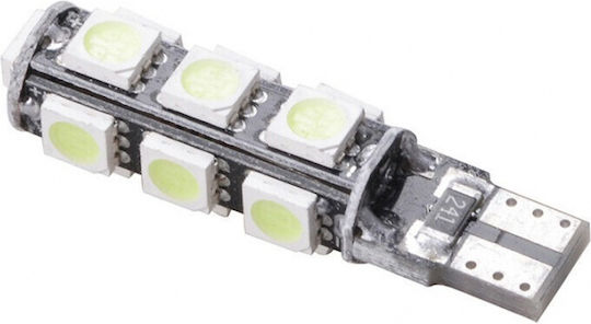 Лампи Автомобила Can Bus 13 Smd 5050 T10 Canbus LED Жълт 12V 1бр