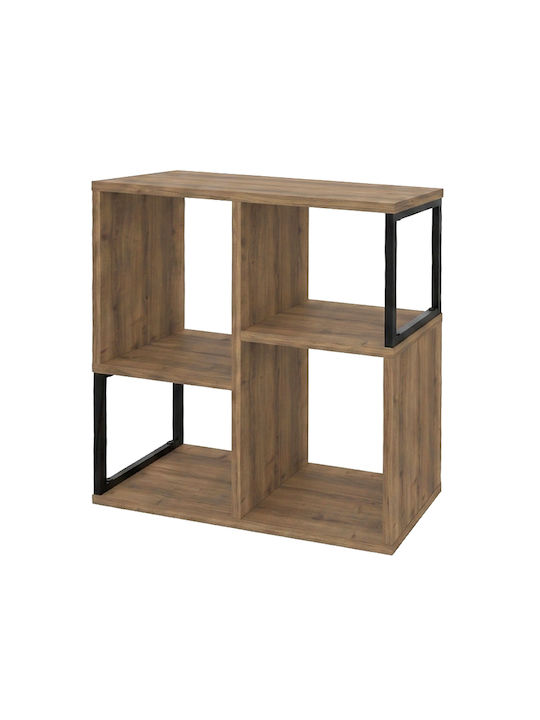 Bookcase Bolton Light Walnut 62x22x62cm