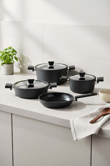 SteweHome SteweHome Kochgeschirr-Set mit Keramik Innenbeschichtung 7 Teile