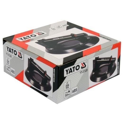 Yato Μονή Βεντούζα ABS Διαμέτρου 204mm με Ικανότητα Συγκράτησης 58kg