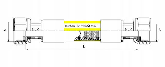 Diamond Газов маркуч Ниско налягане с дължина 1.5м