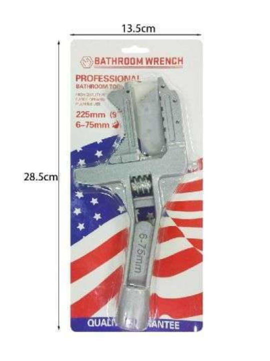 6-75mm Adjustable Wrench 6-75mm French Wrench with Adjustable Opening 75mm