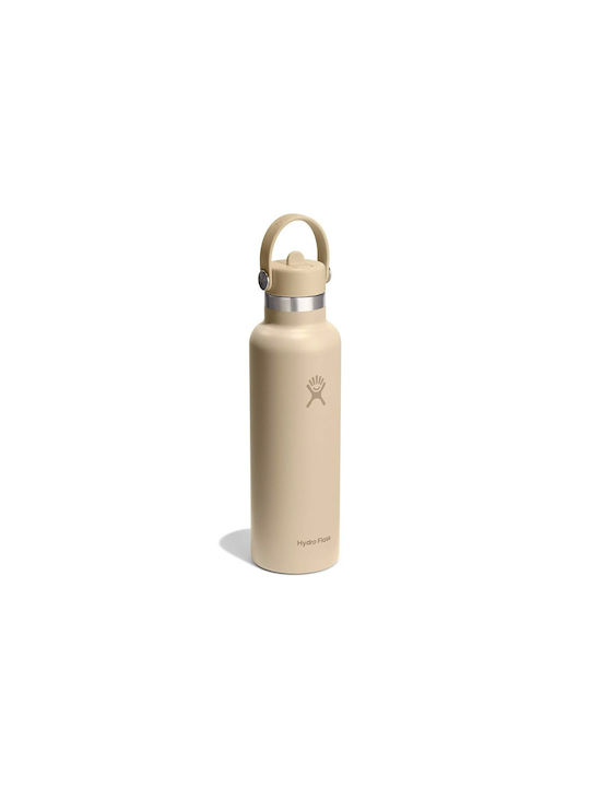 Hydro Flask Water Bottle Stainless Steel 621.6ml Beige