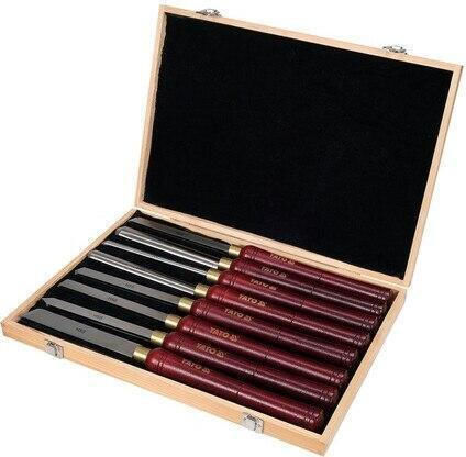 Yato Yt-62780 Woodworking Tool Set 8 Pieces Hss Steel 435mm Length