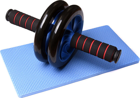 Athlopaidia 005.83300 Abdominal Wheel Gray with Mat & Resistance Bands