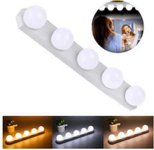 USB Vanity Mirror LED Light Warm White 5V 34cm