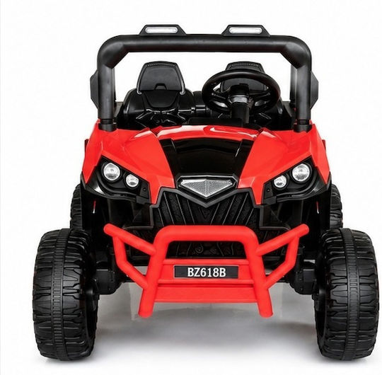 Електрическо UTV Speed Buggy Двуместно с Дистанционно Управление Тип 12 Волта Червено за 2+ Години