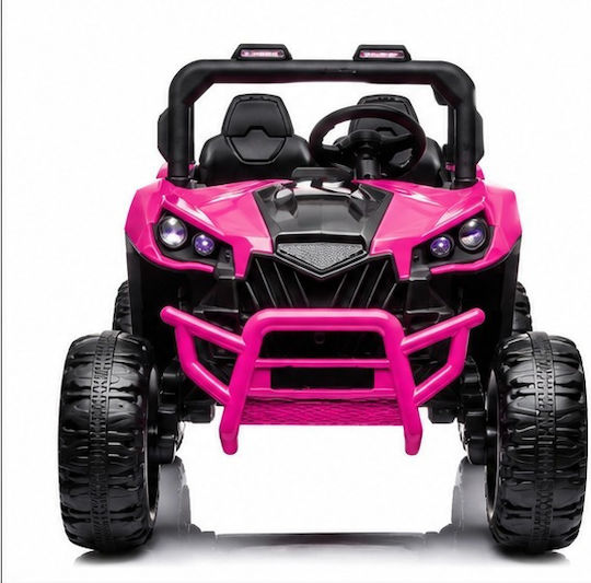 Електрическо UTV Speed Buggy Двуместно с Дистанционно Управление Тип 12 Волта Розово за 2+ Години