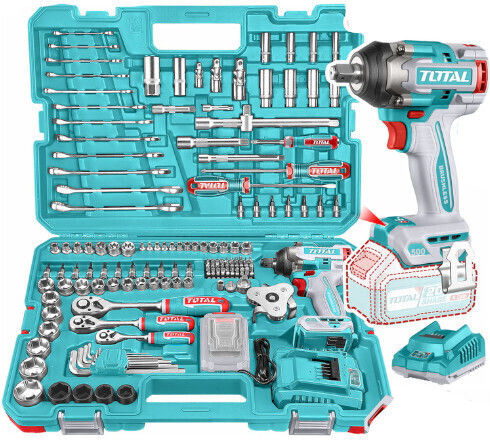 Total Battery Impact Wrench 20V 1x4Ah with 1/2" Bit Size