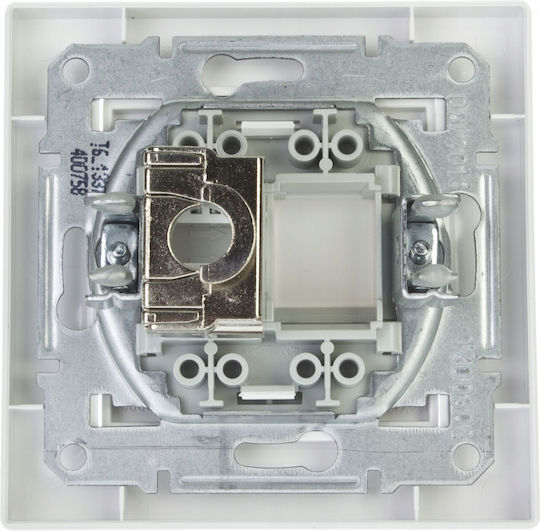Schneider Electric Μονή Πρίζα Δικτύου RJ45 χωρίς Πλαίσιο σε Λευκό Χρώμα EPH5000121