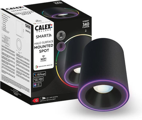 Calex Monos LED RGB Spot în Culoare Negru