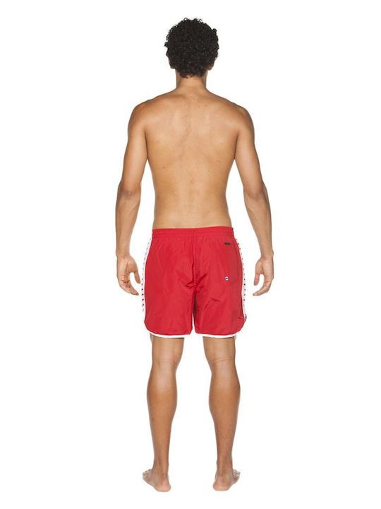 Herren Badebekleidung Shorts Rot Gestreift
