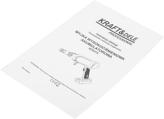 Kraft & Dele Mașină de spălat cu presiune Baterie 21V