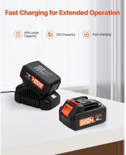 Vevor Demolition Hammer Battery Brushless 20V 1x4Ah with Chuck SDS Plus DC20WSDC28MMG9H4B001V2