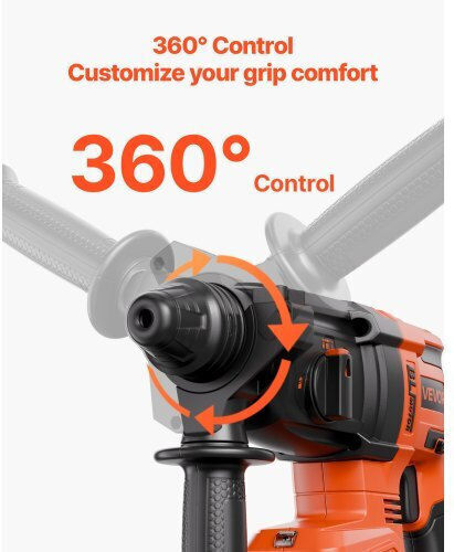 Vevor Demolition Hammer Battery Brushless 20V 1x4Ah with Chuck SDS Plus DC20WSDC28MMG9H4B001V2