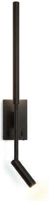Inlight Wall Lamp with Integrated LED and Warm White Light Black