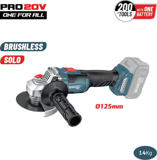 Bormann BBP5305 Τροχός 125mm Μπαταρίας Brushless 20V Solo