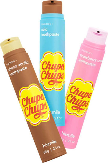 Hismile Fluoridfreie Zahnpasta Erdbeercreme Geschmack Chupa Chups Erdbeercreme 60 G