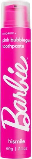 Pastă de Dinți cu Fluor Aromă de Gumă de Mestecat Barbie Roz Gumă de Mestecat Hismile 60 g