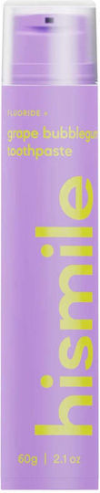 Fluoride Toothpaste Grape Flavor Grape Bubblegum Hismile 60 G