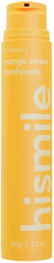 Fluoride Toothpaste Mango Flavor Mango Sorbet Hismile 60 G