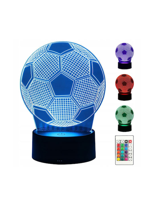 Διακοσμητικό Φωτιστικό LED 3D Illusion 14x14x19εκ.