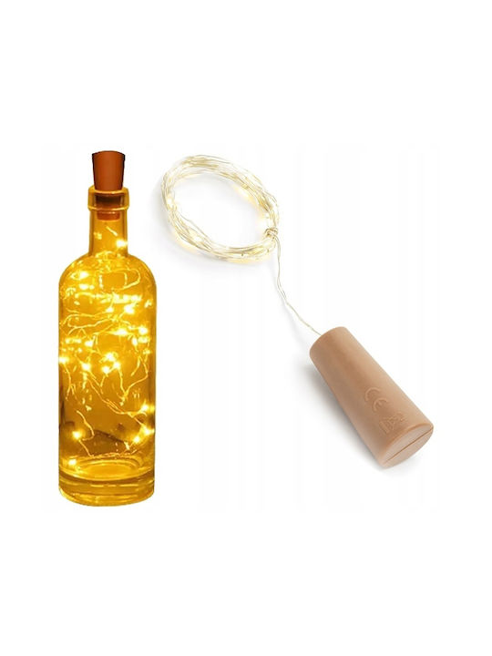 PartyDeco Dekorative Lampe Flasche Kupfer