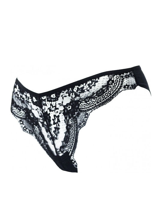 Women's Brazil with Lace Black