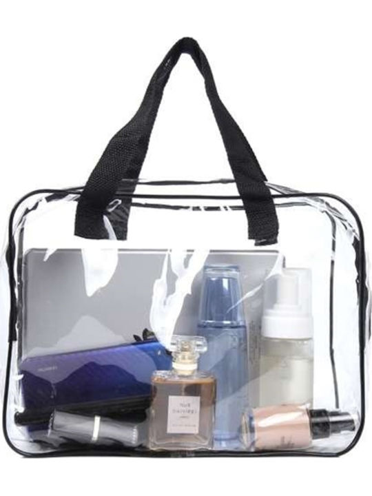 Set 3 Transparent Travel Cosmetic Organizers