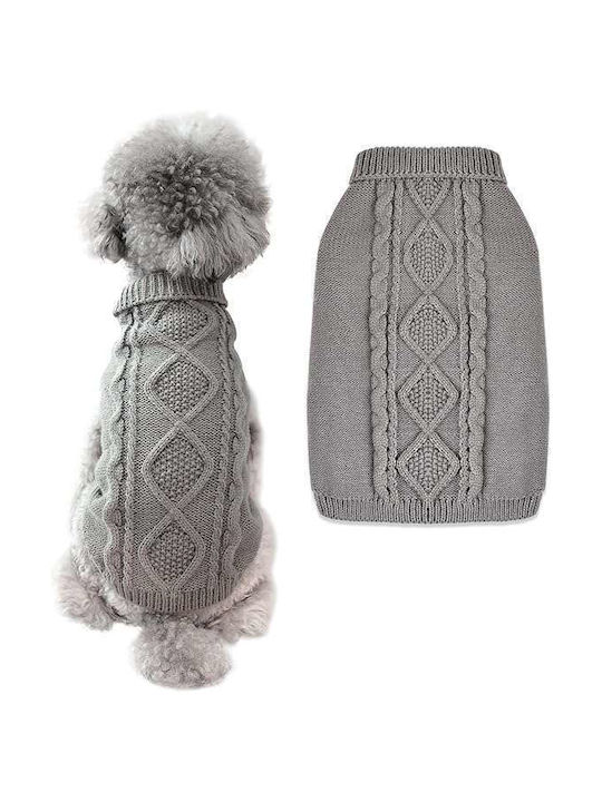 Hundeshirt Warmer Weiches Strickpullover Graues Größe L Hundeshirt Warmer Weiches Strickpullover Graues Größe L