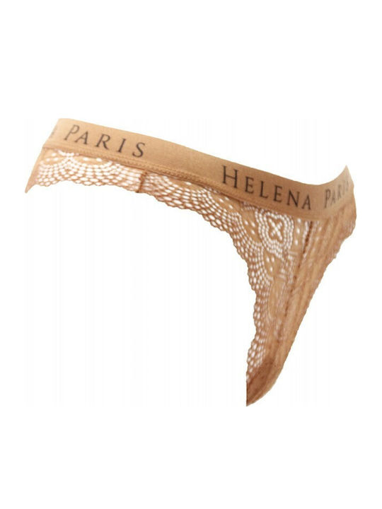 Damen Brasilien mit Spitze Orange
